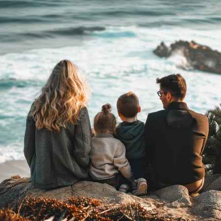 harmonious-families-holiday-with-children-see-beautiful-beach-sunset-enjoying-togethernes